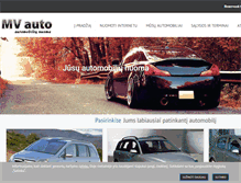 Tablet Screenshot of mvauto.lt